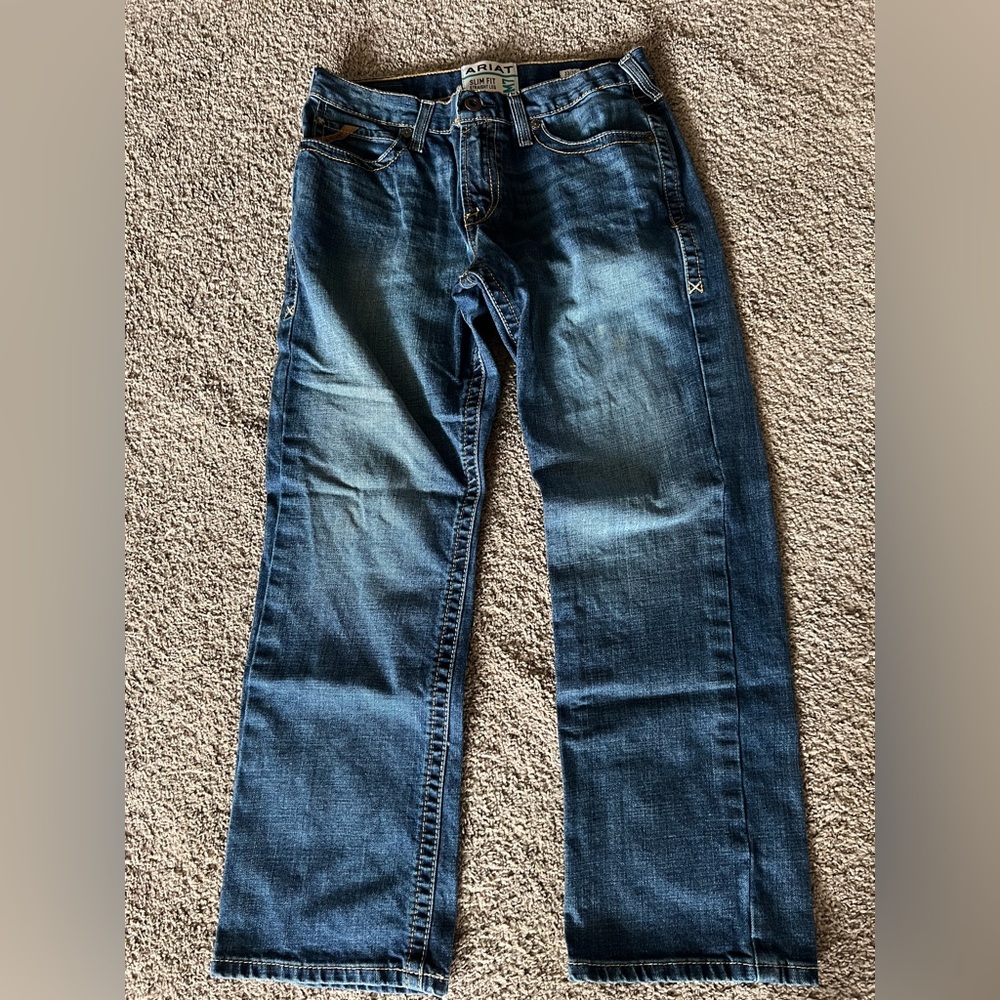 Ariat Blue Relaxed Fit Jeans with Sturdy Denim